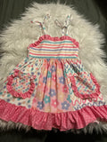 Polka/flower dress