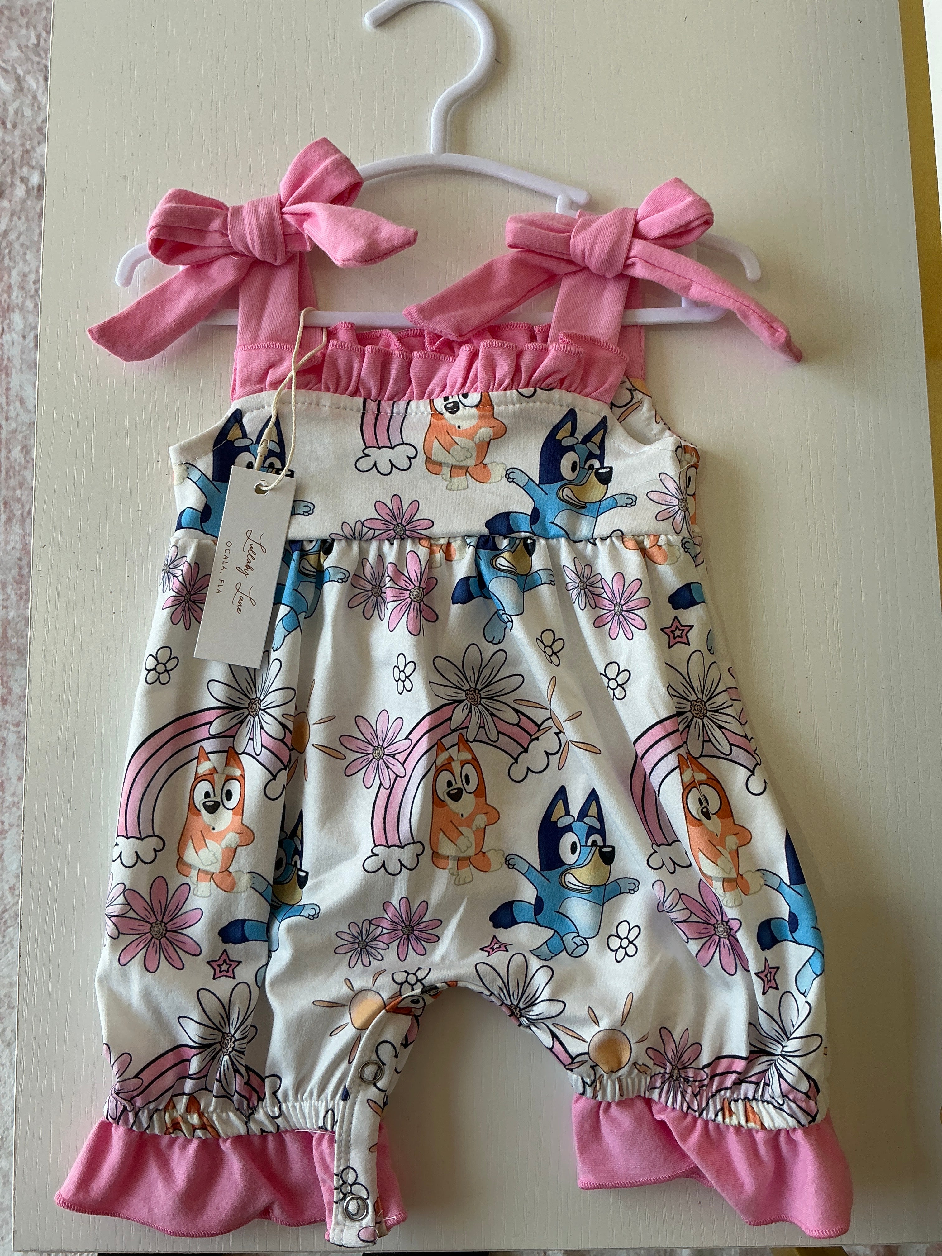 Bluey romper 0-3