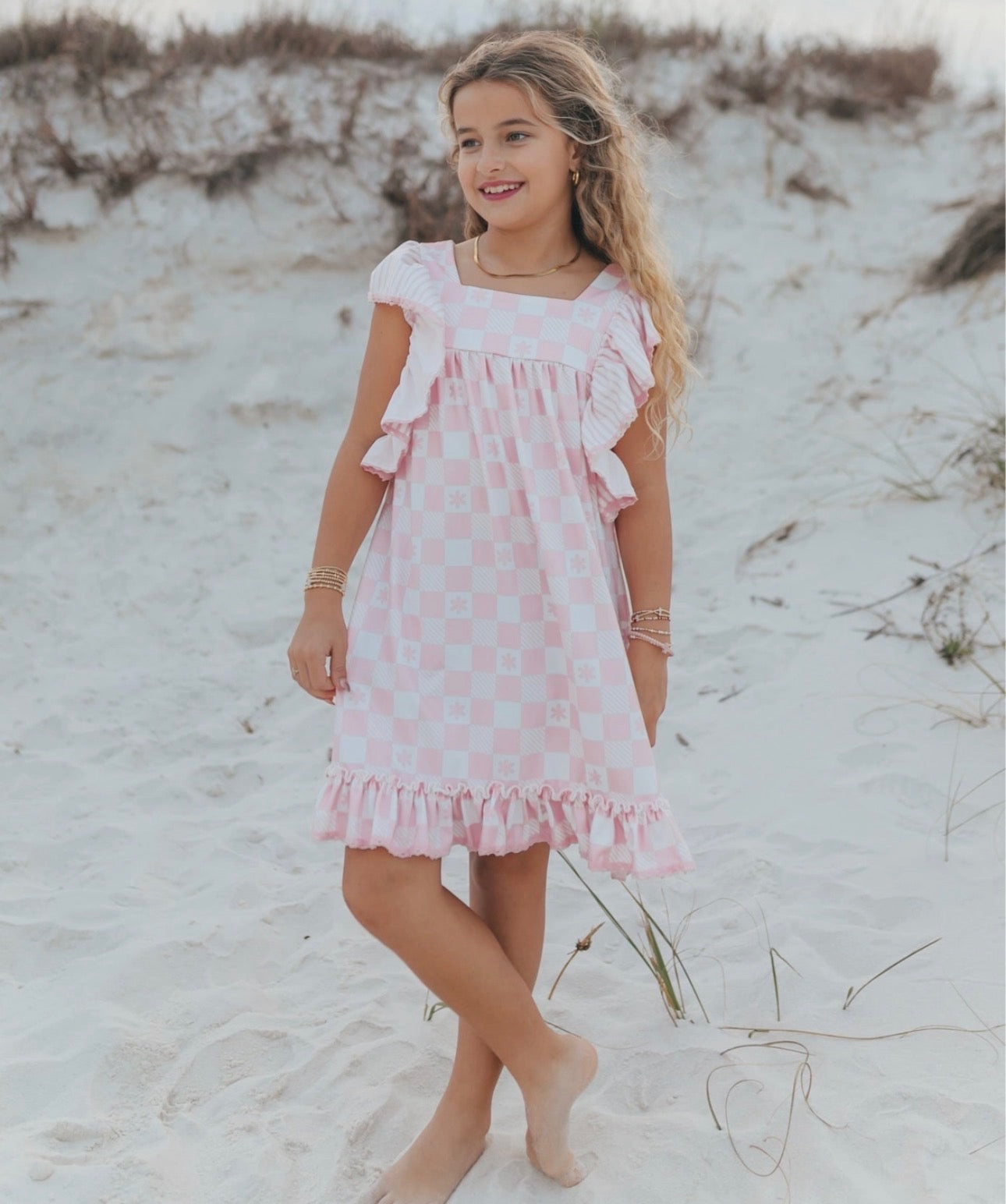 Pink Ruffle Dress
